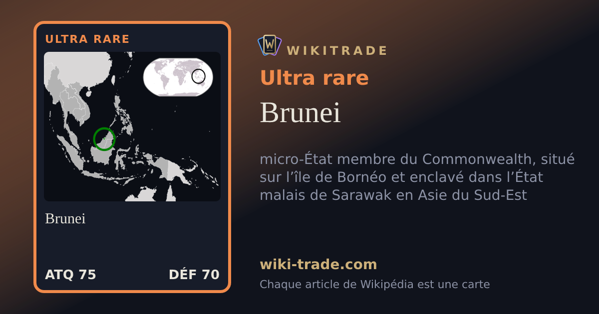 Brunei — carte Ultra rare