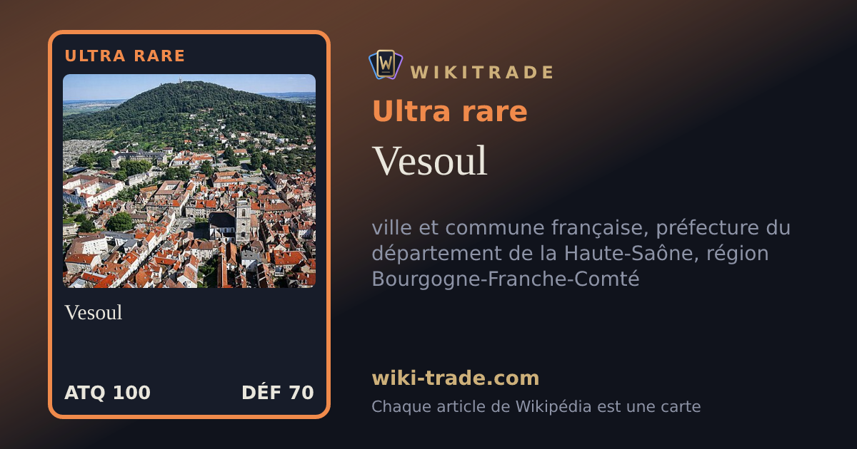 Vesoul — carte Ultra rare