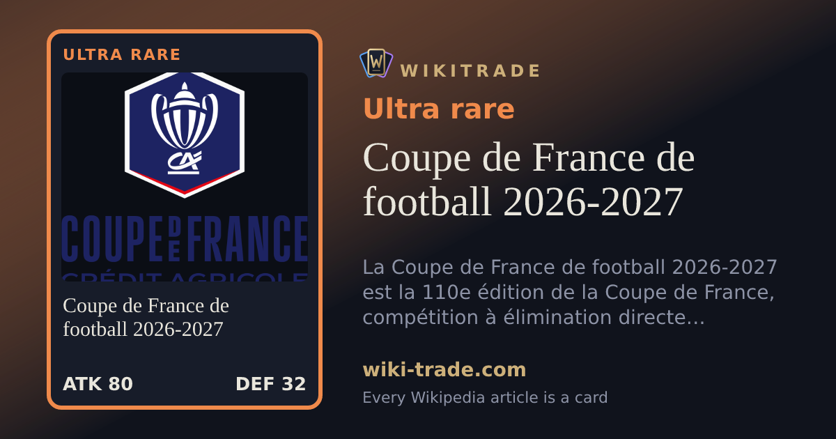 Coupe de France de football 2026-2027 — Ultra rare card