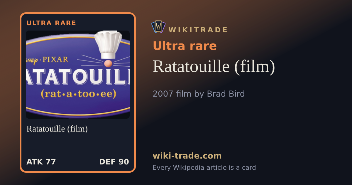 Ratatouille (film) — Ultra rare card