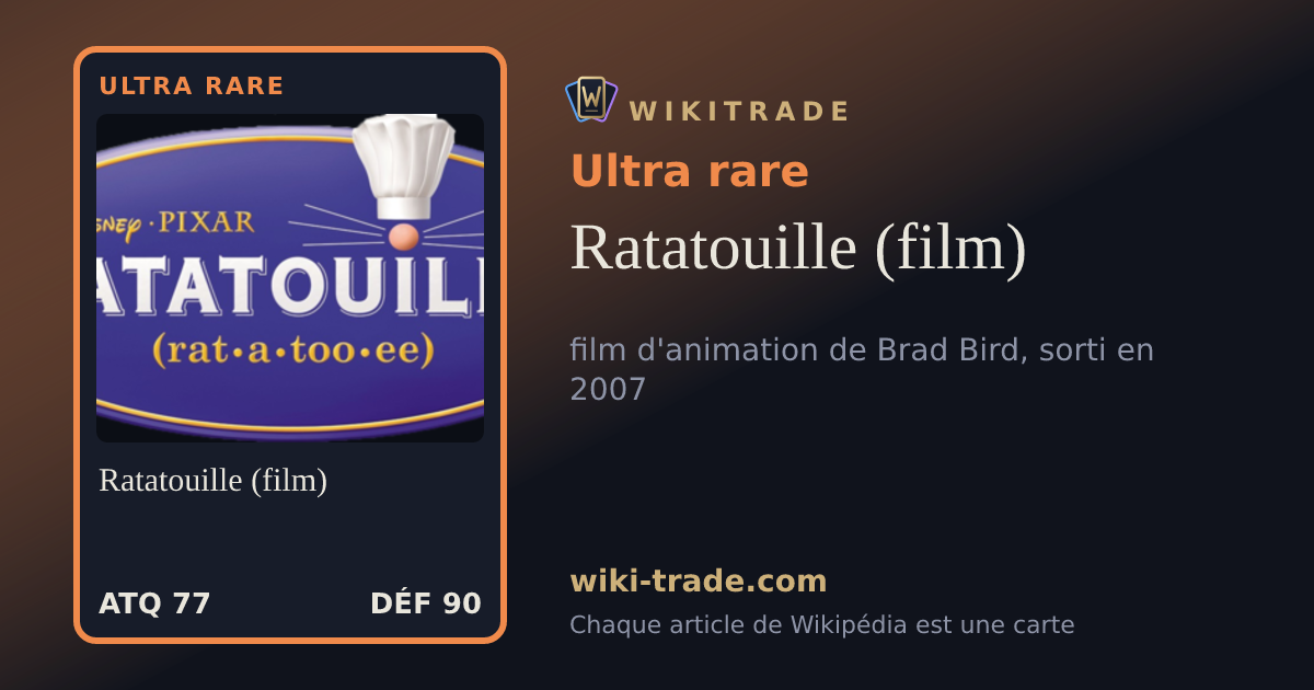 Ratatouille (film) — carte Ultra rare