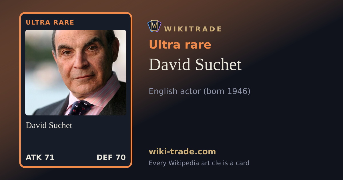 David Suchet — Ultra rare card