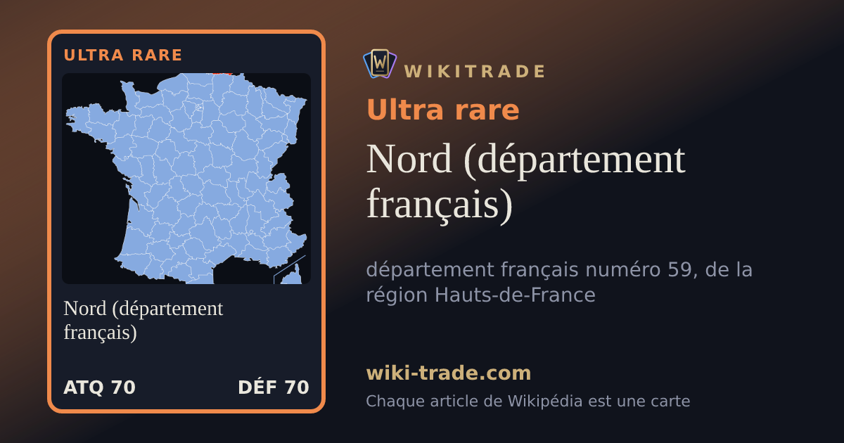 Nord (département français) — carte Ultra rare