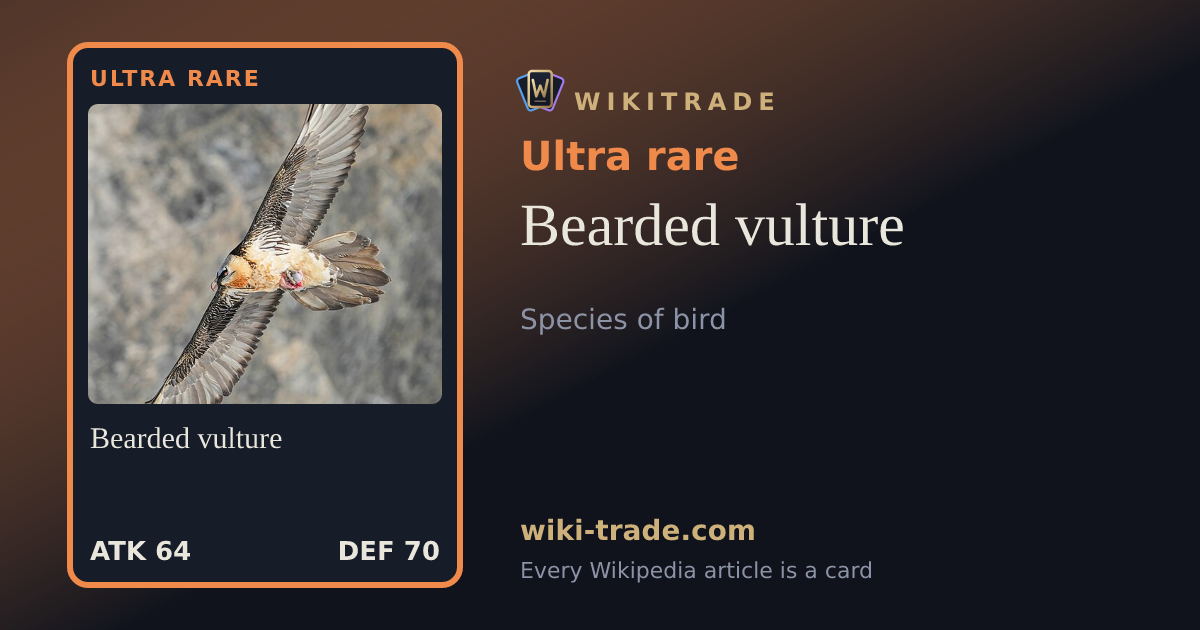Bearded vulture — Ultra rare card