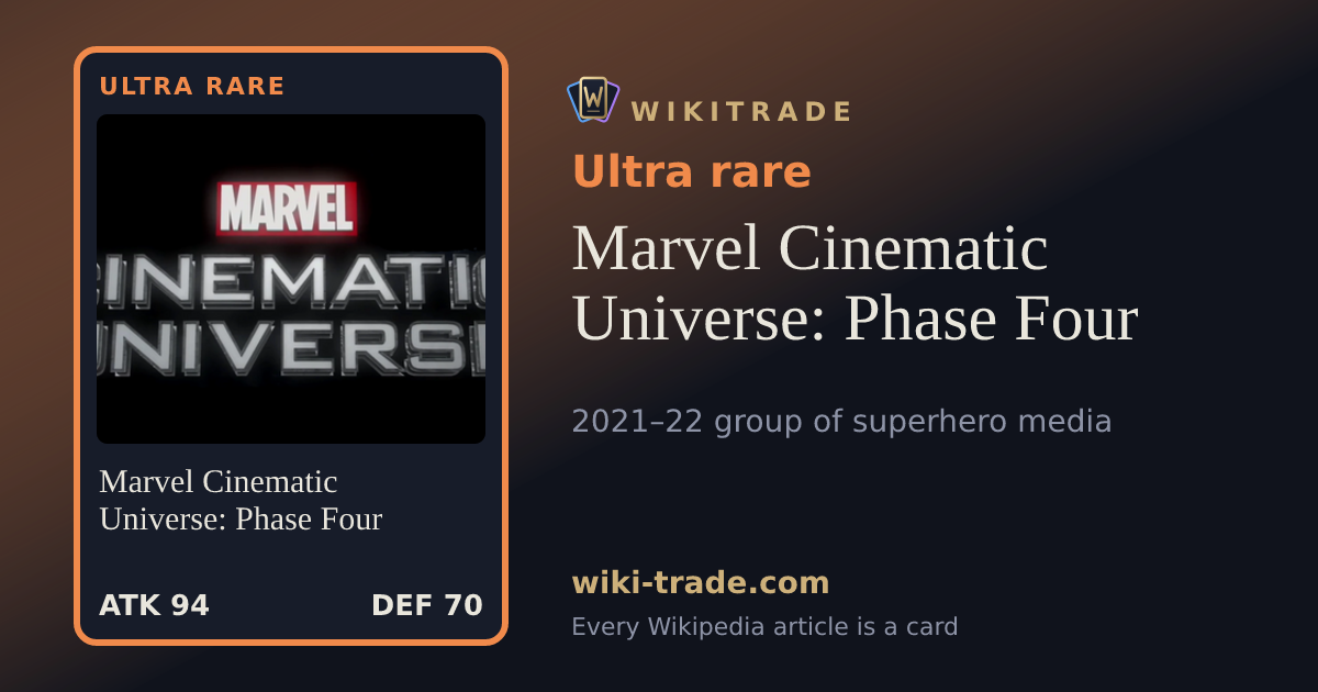 Marvel Cinematic Universe: Phase Four — Ultra rare card
