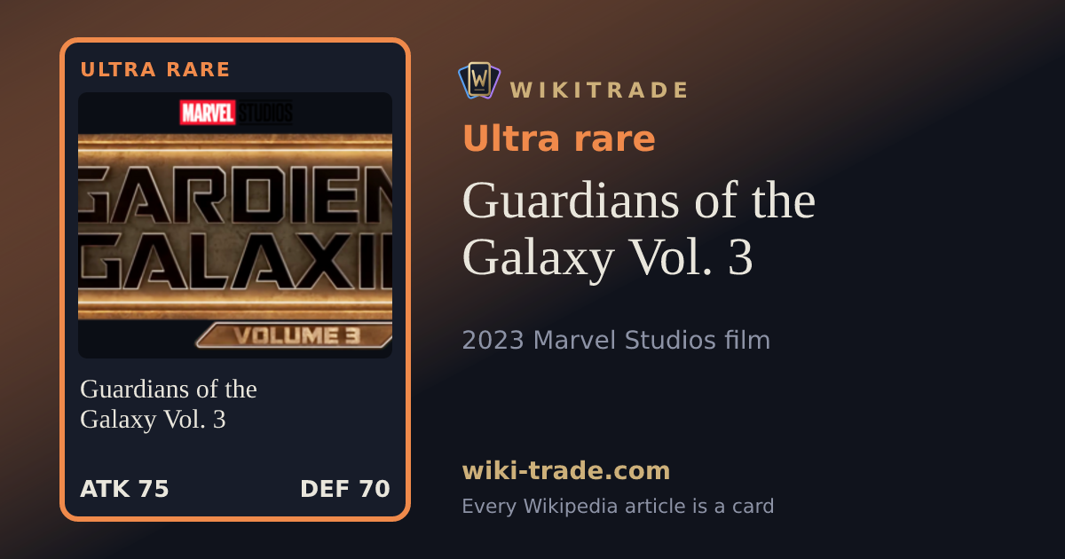 Guardians of the Galaxy Vol. 3 — Ultra rare card
