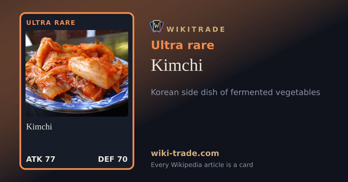 Kimchi — Ultra rare card