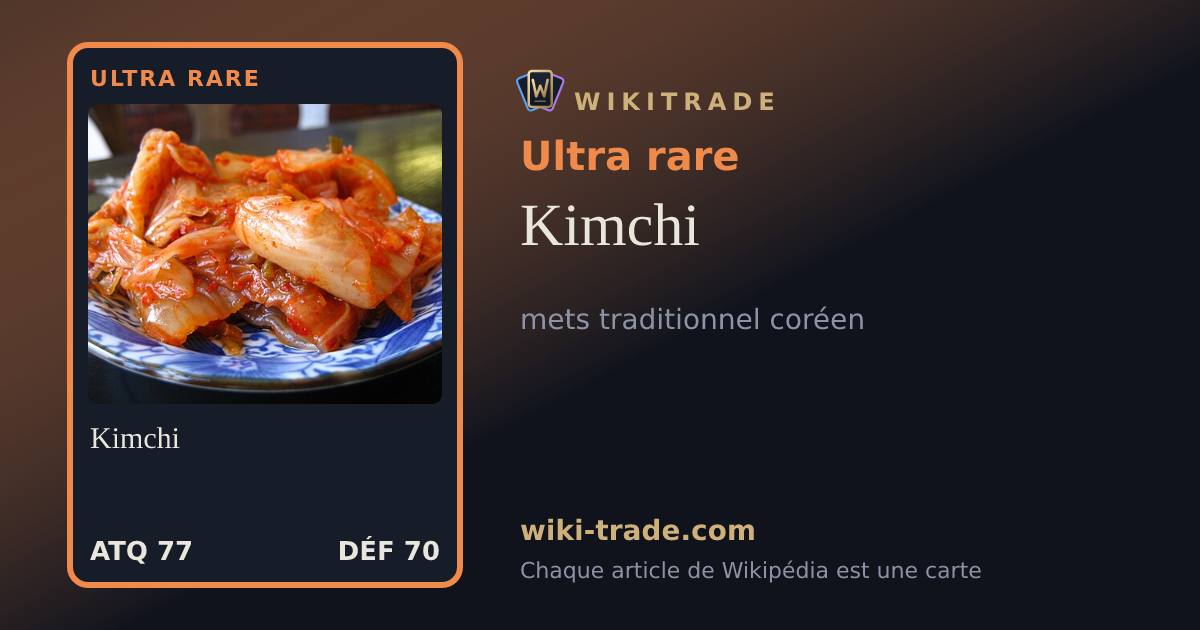 Kimchi — carte Ultra rare