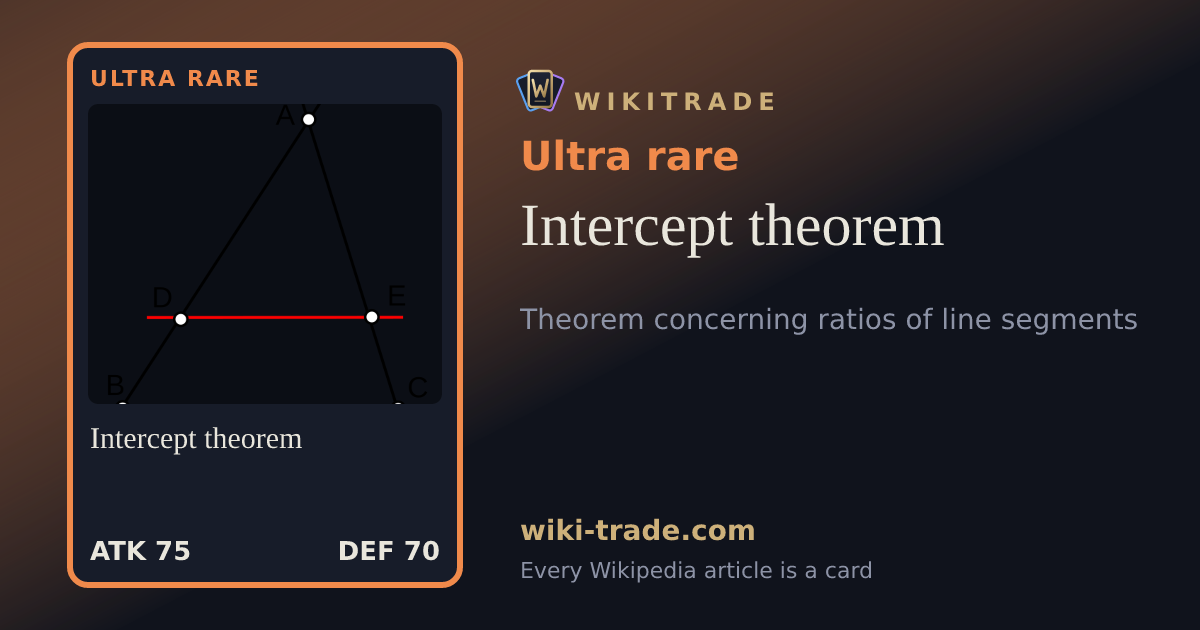 Intercept theorem — Ultra rare card