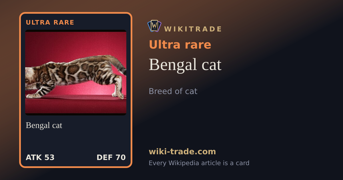 Bengal cat — Ultra rare card
