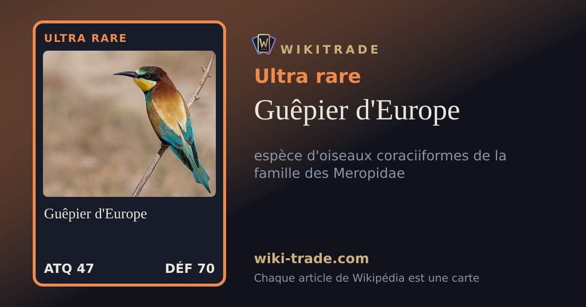 Guêpier d'Europe — carte Ultra rare
