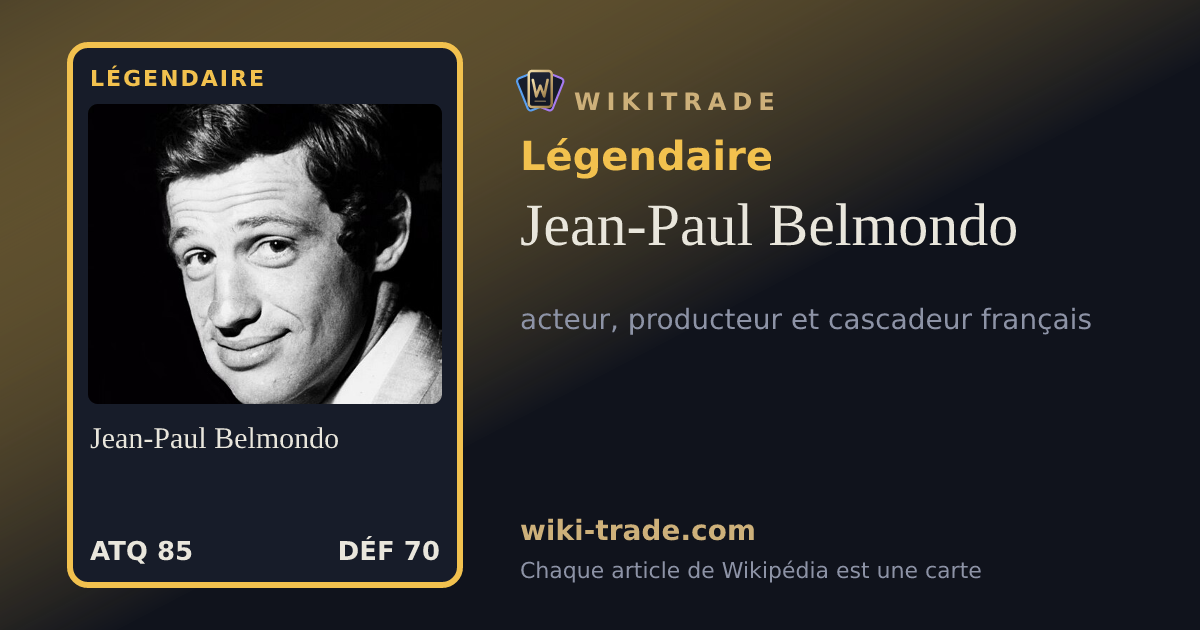 Jean-Paul Belmondo — carte Légendaire