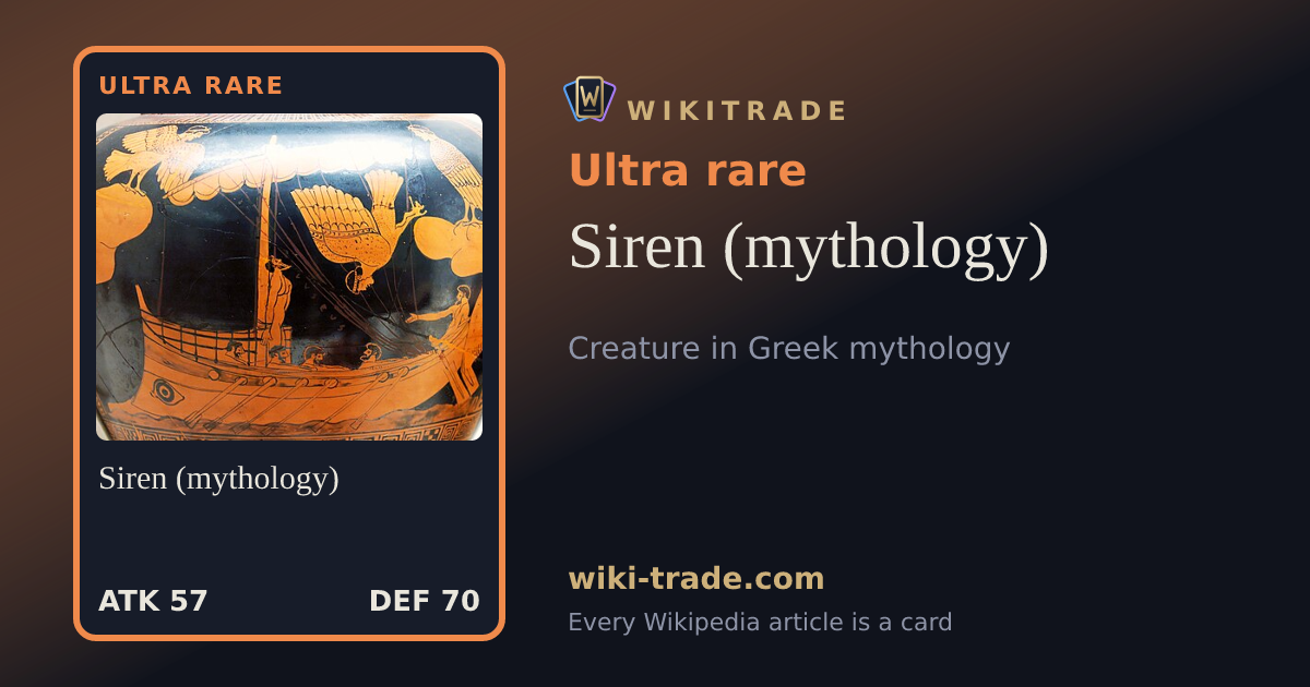 Siren (mythology) — Ultra rare card