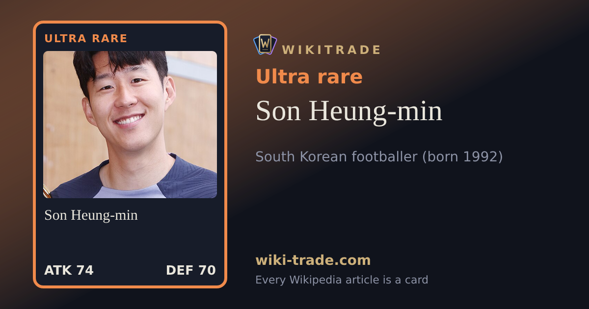 Son Heung-min — Ultra rare card