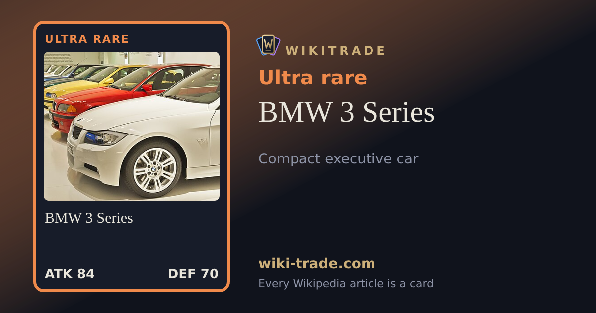 BMW 3 Series — Ultra rare card