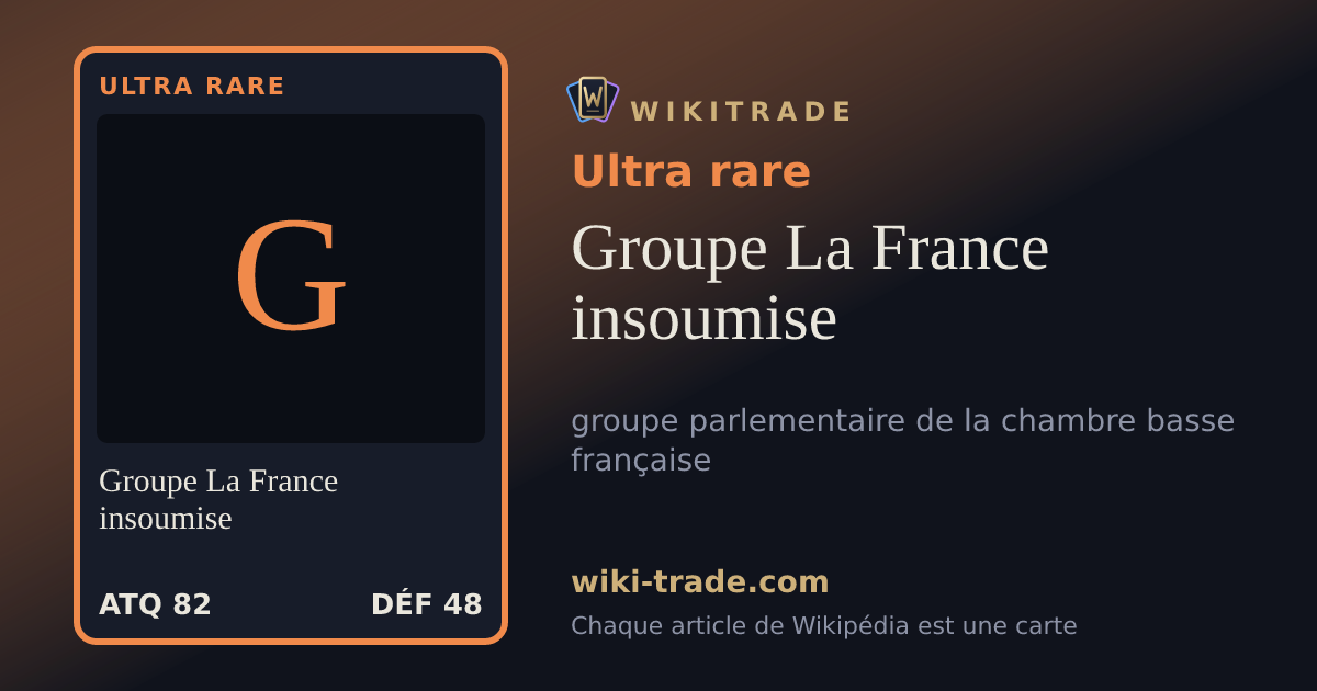 Groupe La France insoumise — carte Ultra rare