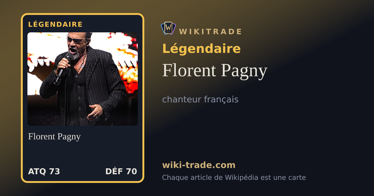 Florent Pagny — carte Légendaire