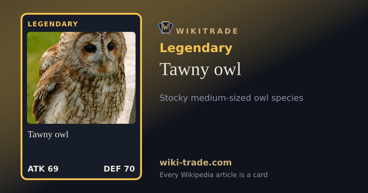 Tawny owl — Legendary card