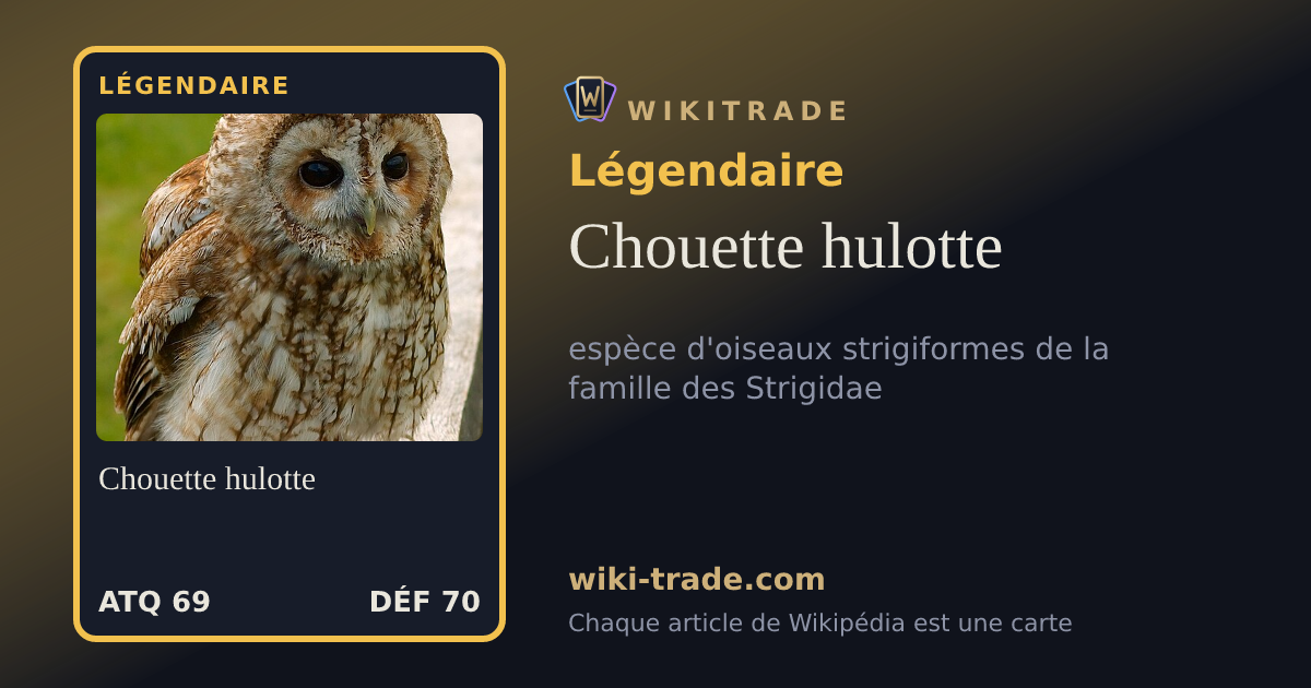 Chouette hulotte — carte Légendaire