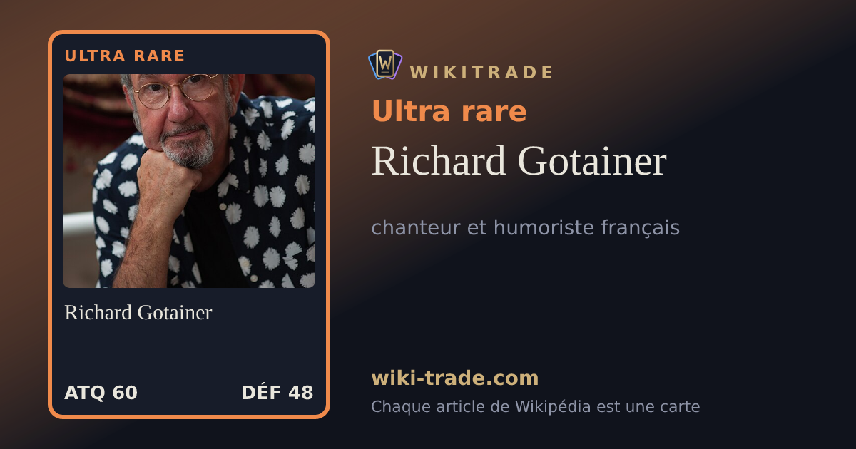 Richard Gotainer — carte Ultra rare