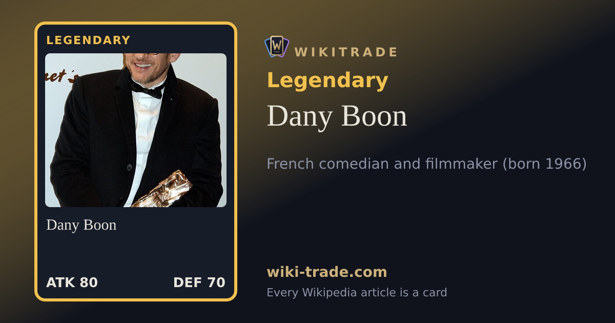 Dany Boon — Legendary card