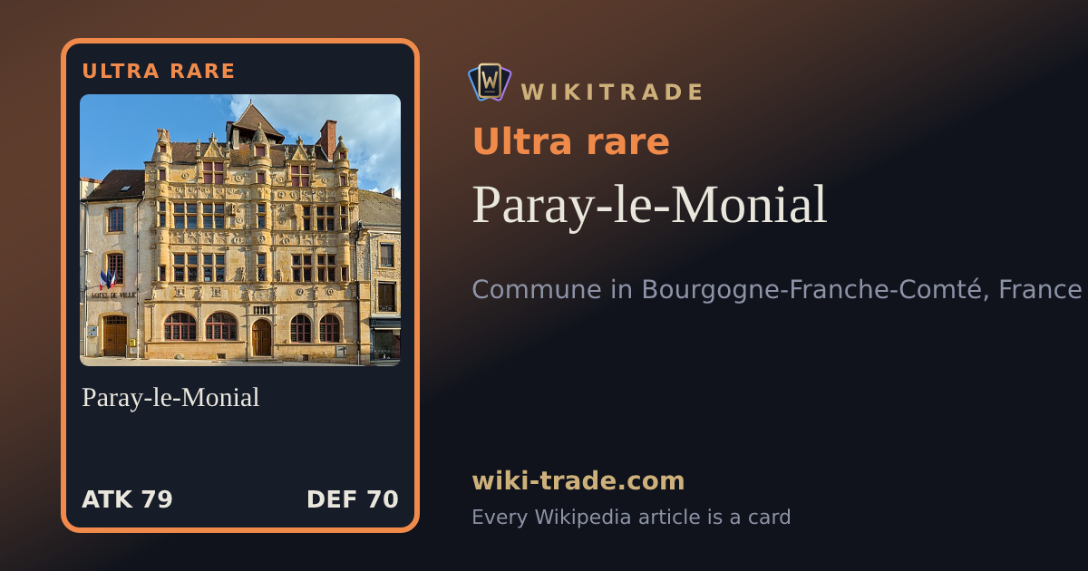 Paray-le-Monial — Ultra rare card