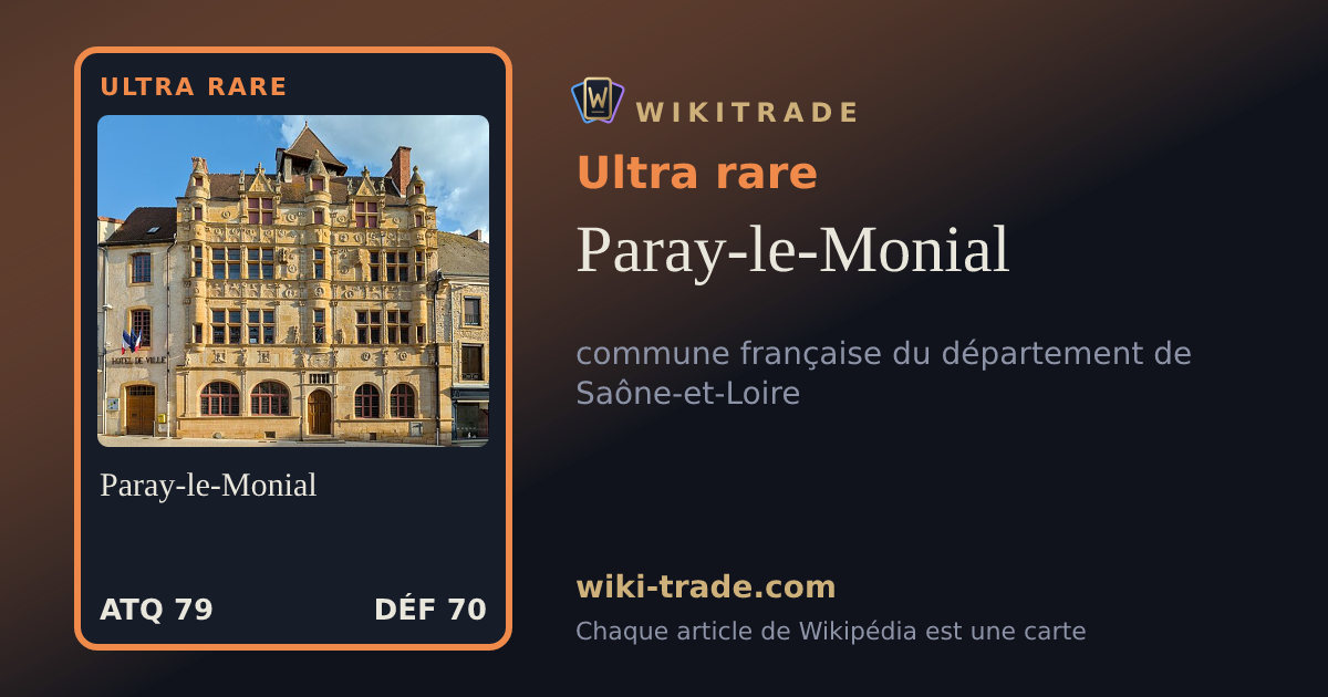 Paray-le-Monial — carte Ultra rare