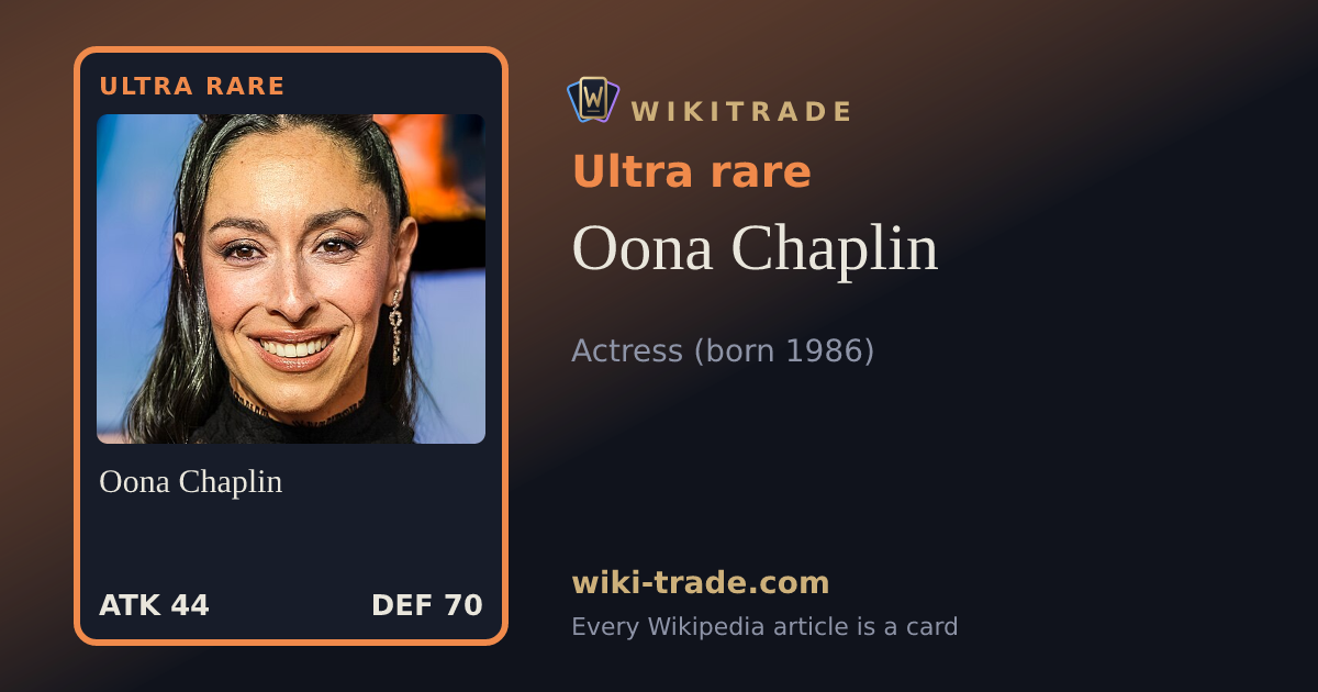Oona Chaplin — Ultra rare card