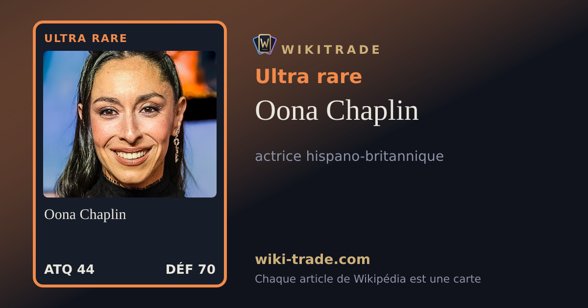 Oona Chaplin — carte Ultra rare