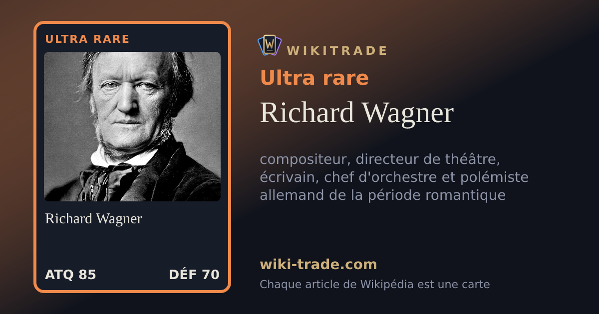 Richard Wagner — carte Ultra rare