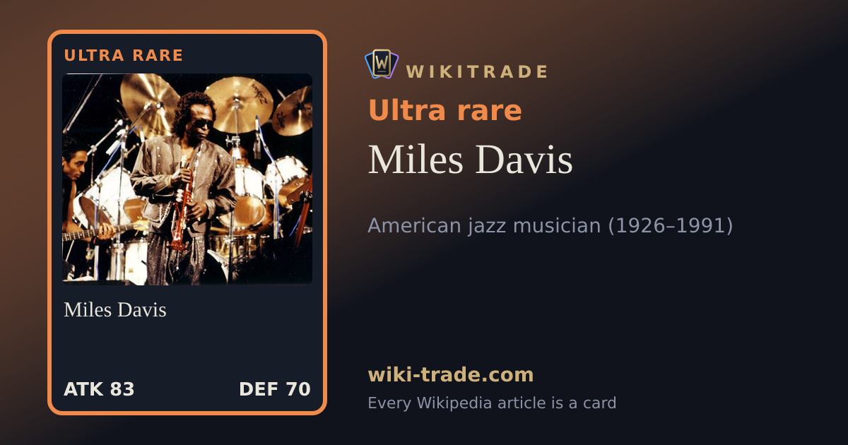 Miles Davis — Ultra rare card
