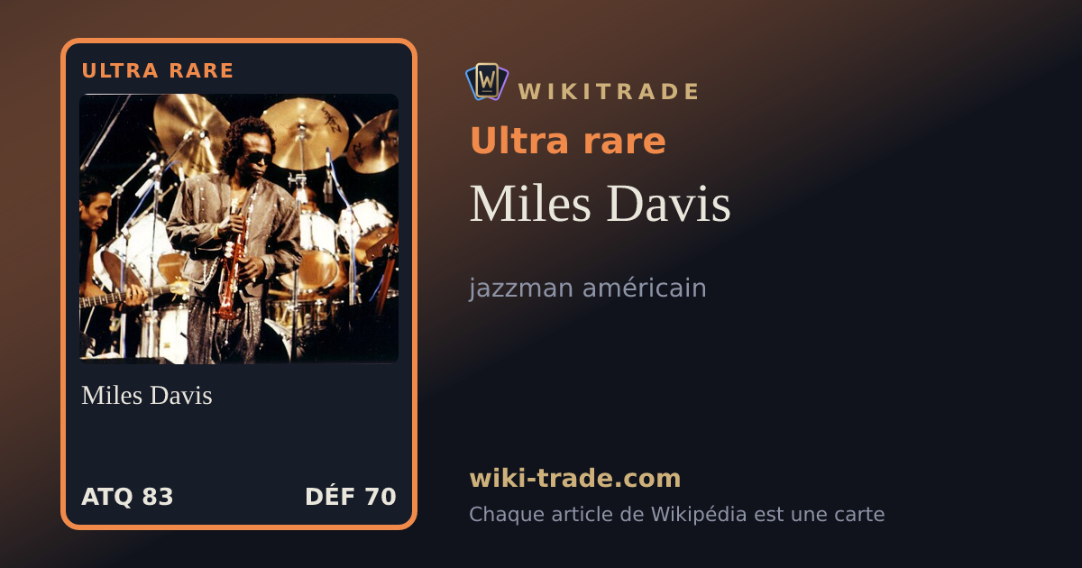 Miles Davis — carte Ultra rare