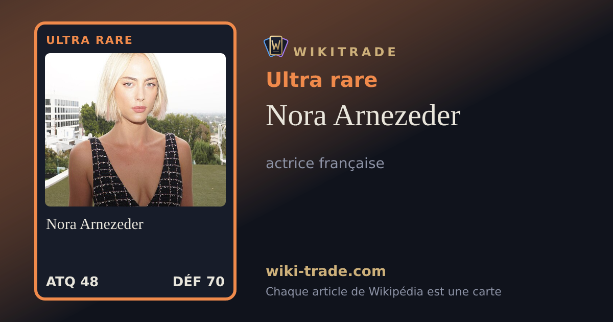Nora Arnezeder — carte Ultra rare