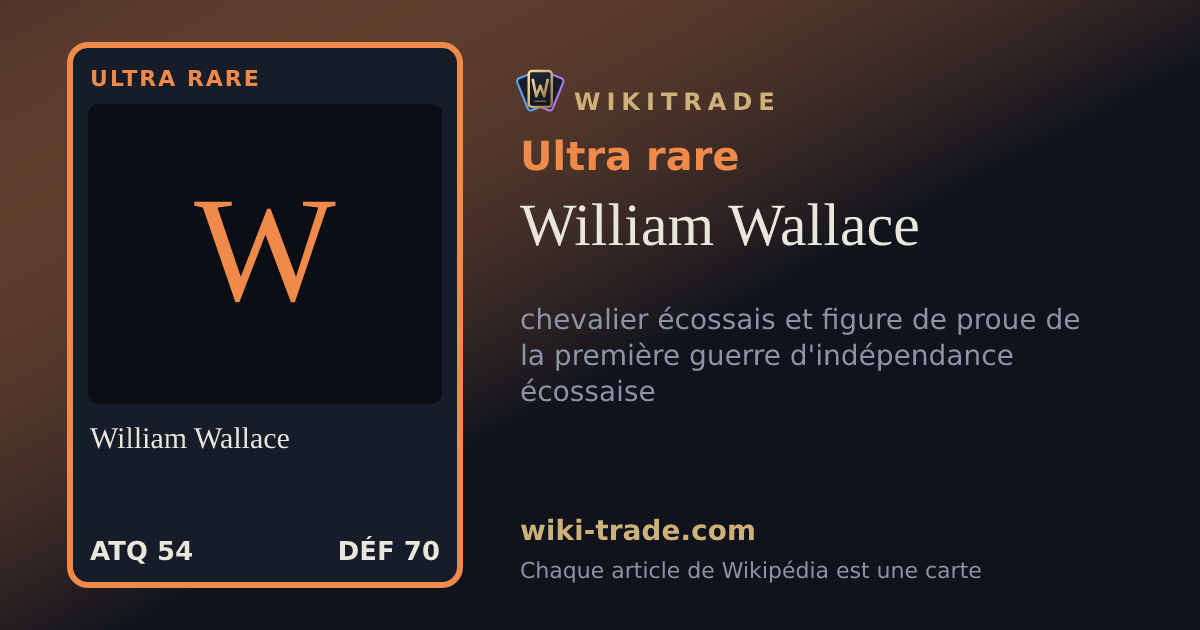 William Wallace — carte Ultra rare