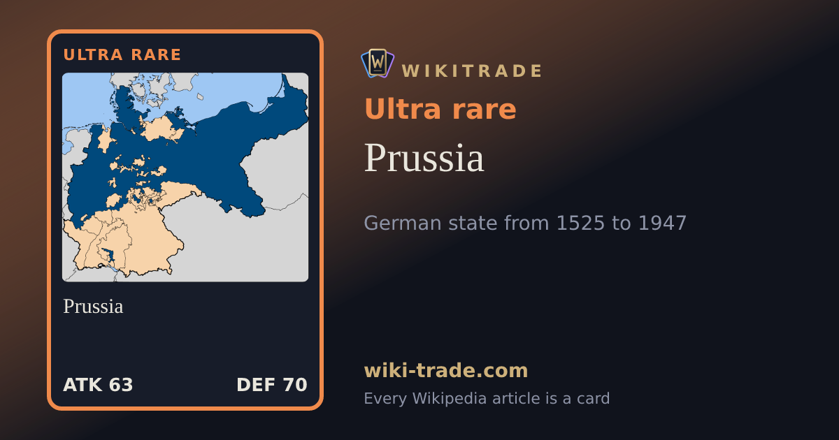 Prussia — Ultra rare card