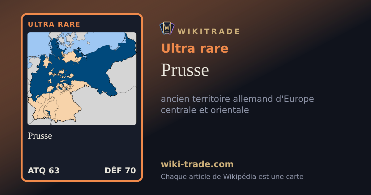 Prusse — carte Ultra rare