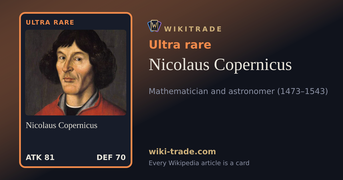 Nicolaus Copernicus — Ultra rare card