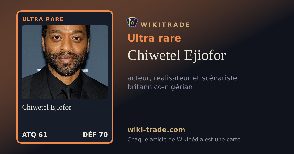 Chiwetel Ejiofor — carte Ultra rare