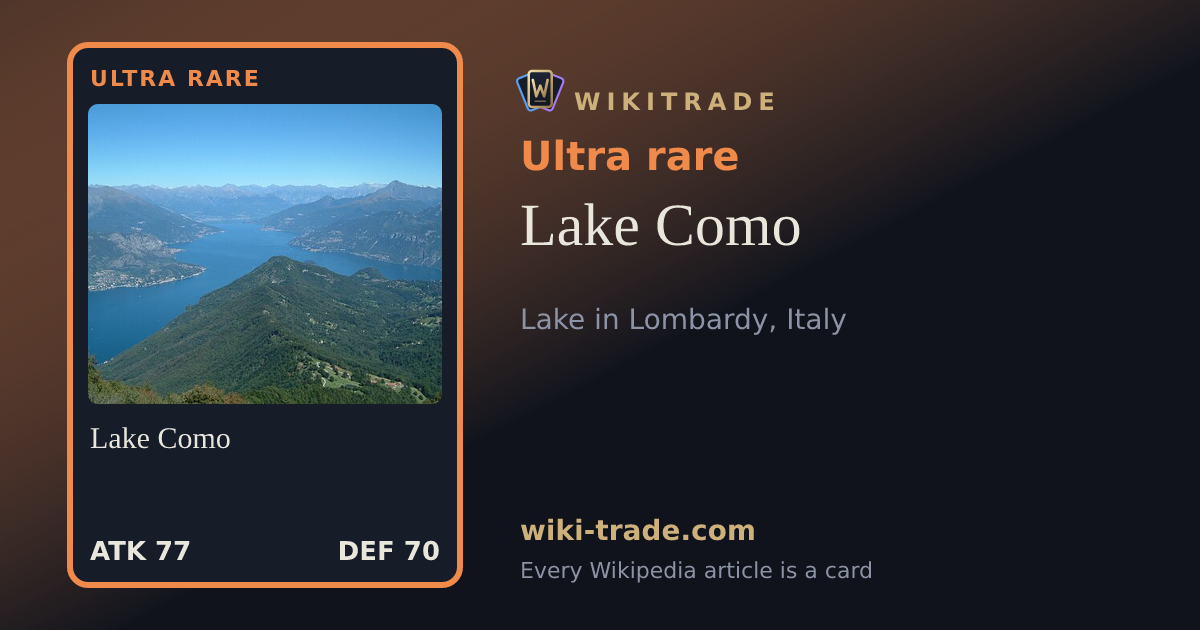 Lake Como — Ultra rare card