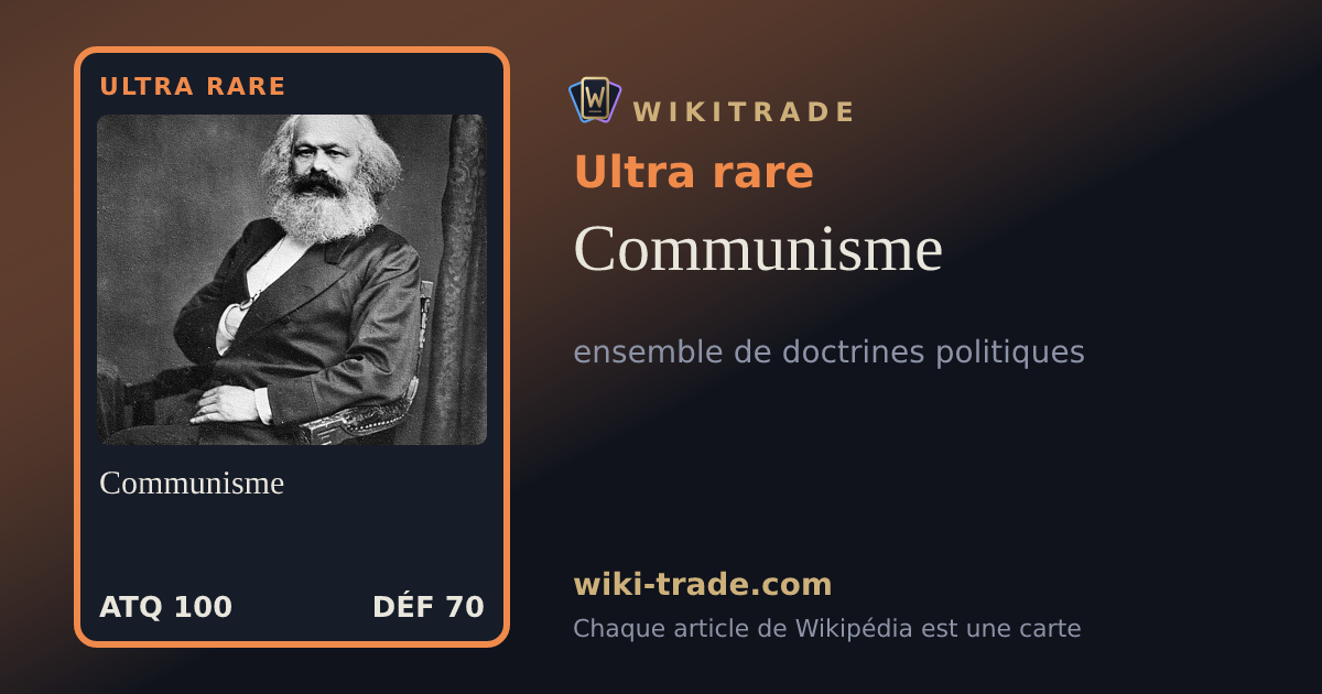 Communisme — carte Ultra rare