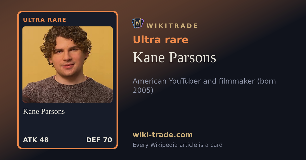 Kane Parsons — Ultra rare card