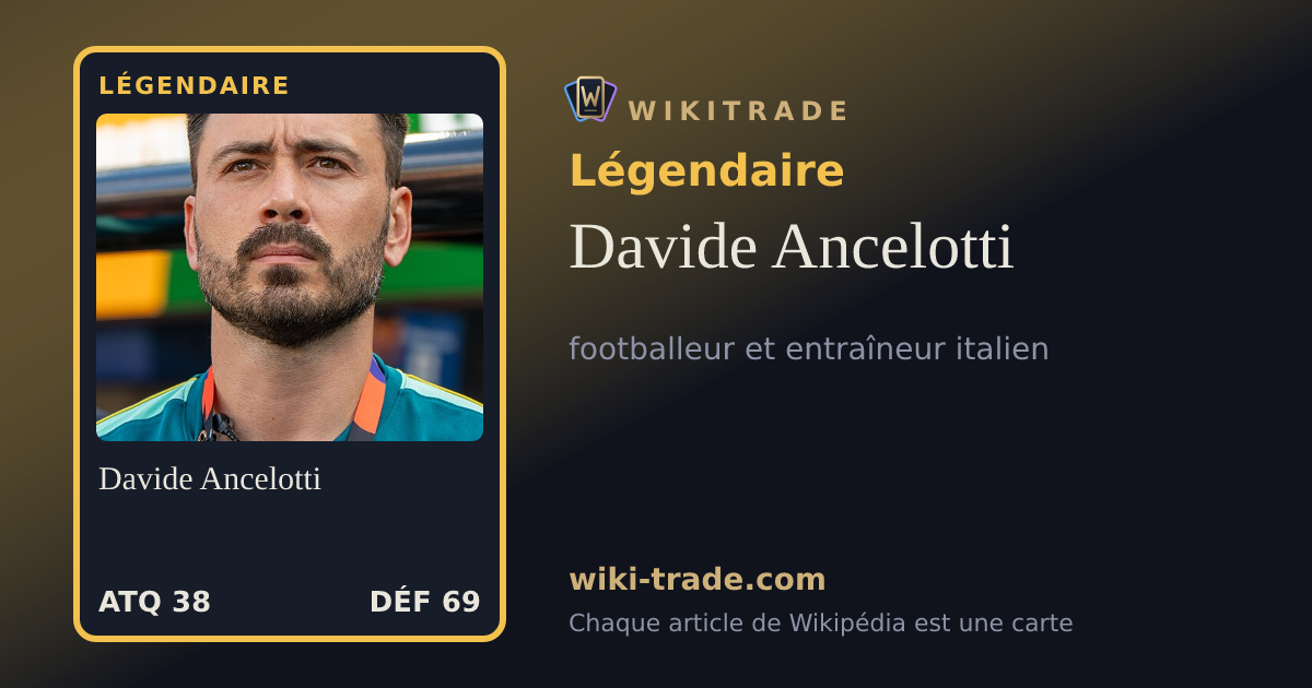 Davide Ancelotti — carte Légendaire