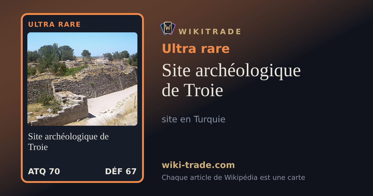 Site archéologique de Troie — carte Ultra rare