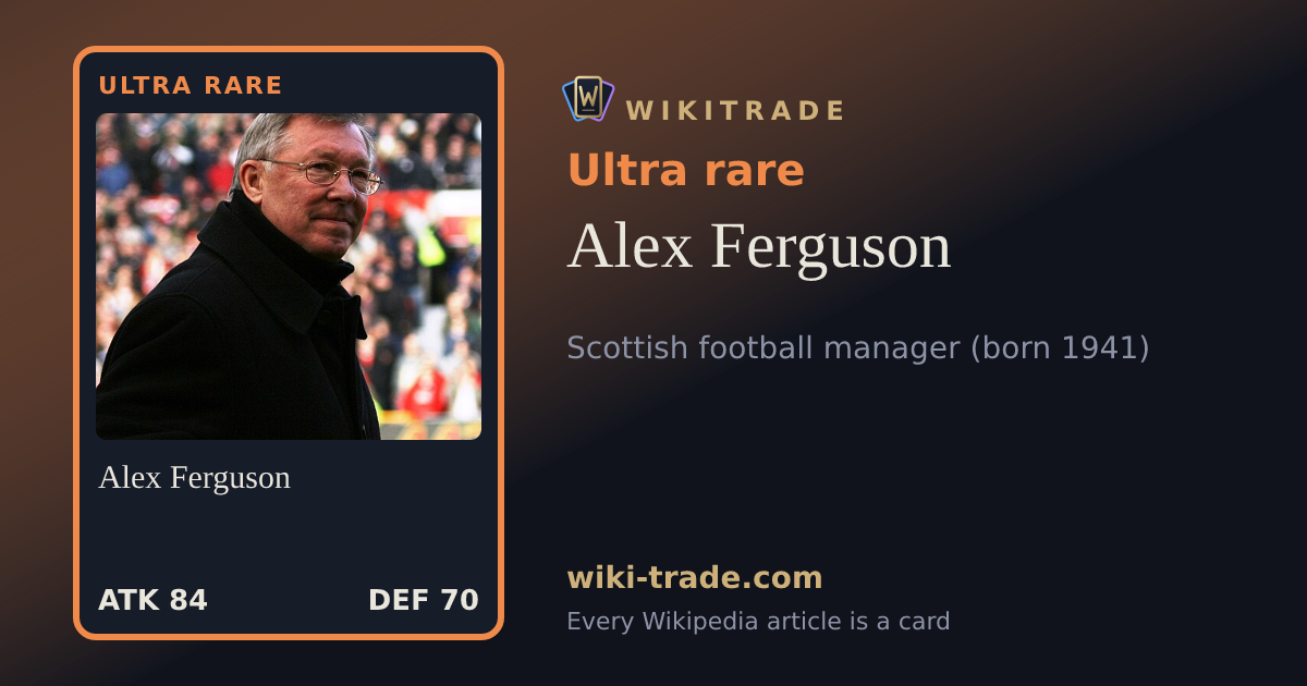 Alex Ferguson — Ultra rare card
