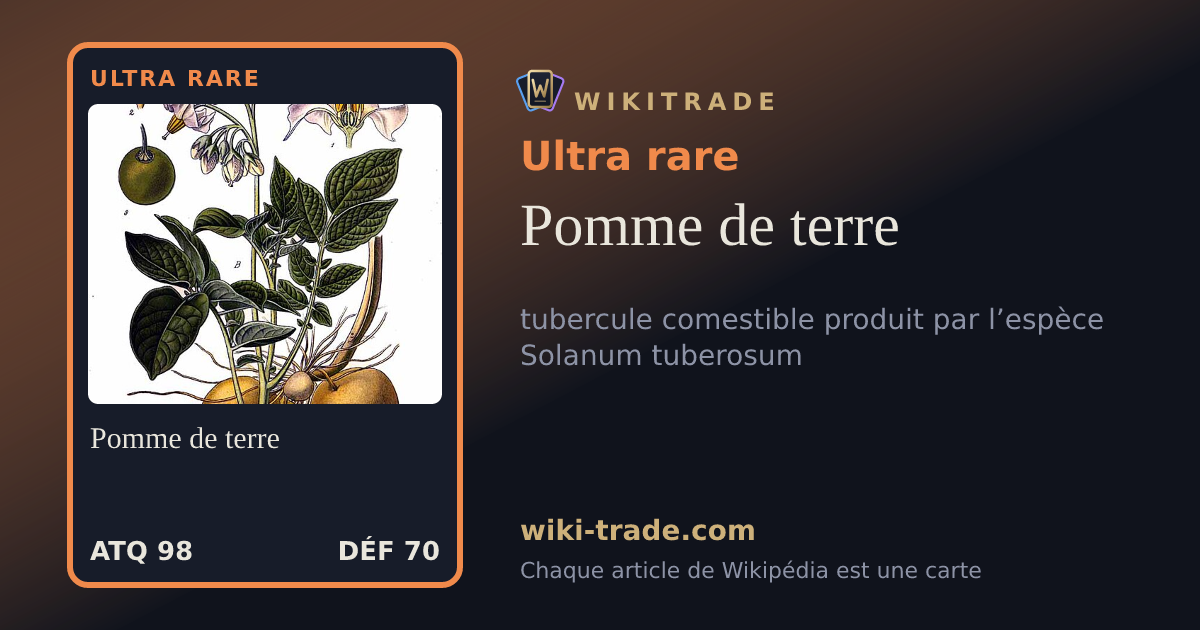Pomme de terre — carte Ultra rare