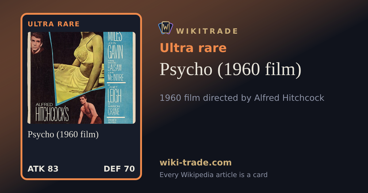 Psycho (1960 film) — Ultra rare card