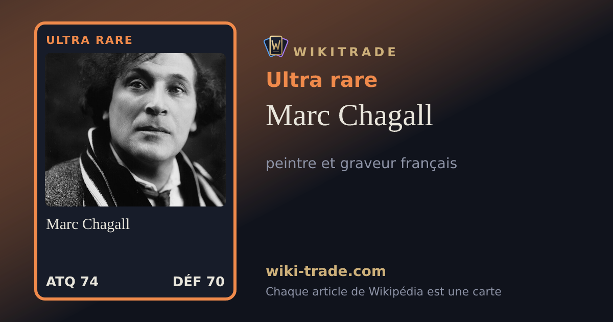 Marc Chagall — carte Ultra rare