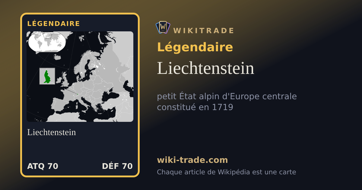 Liechtenstein — carte Légendaire