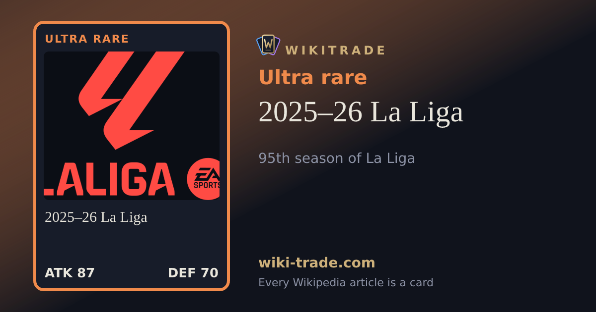 2025–26 La Liga — Ultra rare card