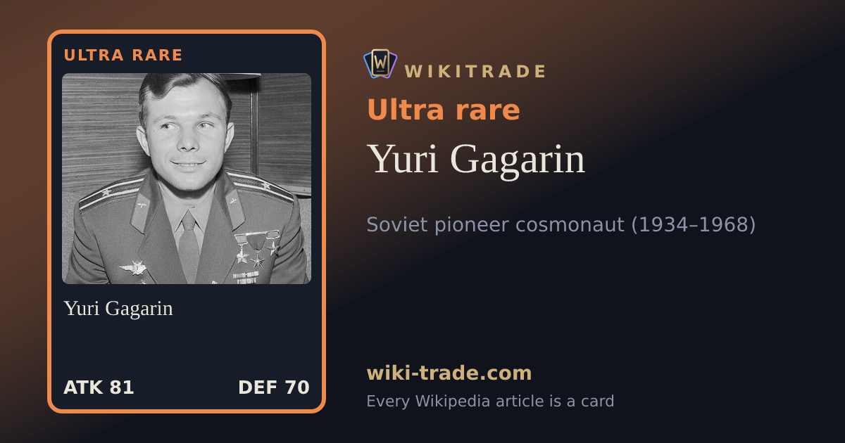 Yuri Gagarin — Ultra rare card